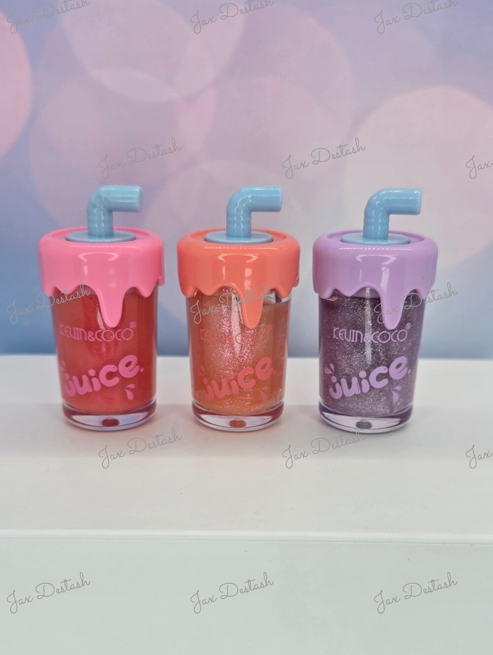 Kevin & Coco Juice Glitter Lip Gloss Trio